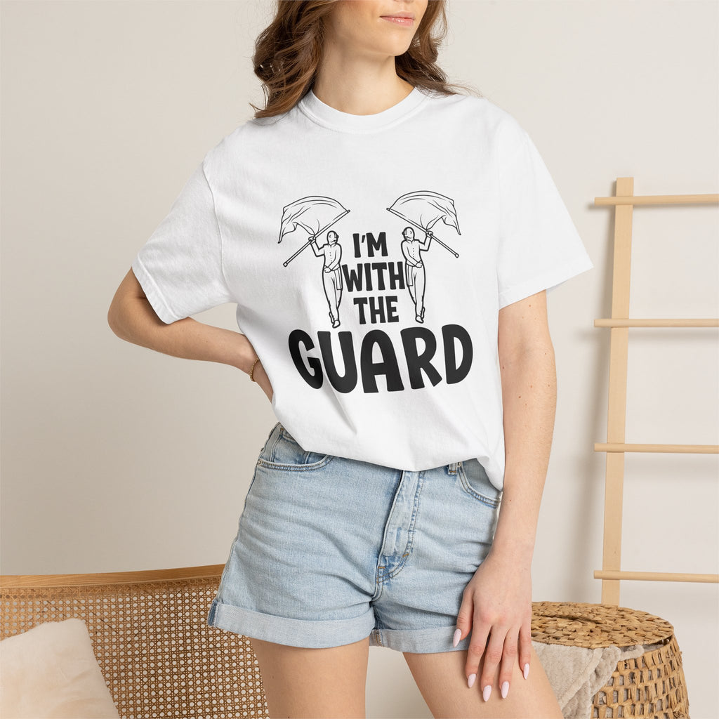 "I'm with the Guard" Color Guard T-shirt | Modern Color Guard Graphic Tee