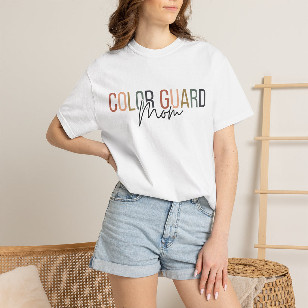 Color Guard Mom T-shirt | Modern Color Guard Graphic Tee