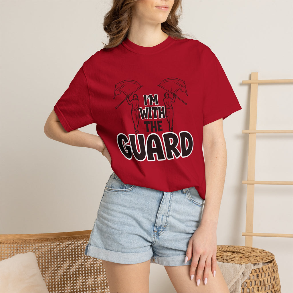 "I'm with the Guard" Color Guard T-shirt | Modern Color Guard Graphic Tee