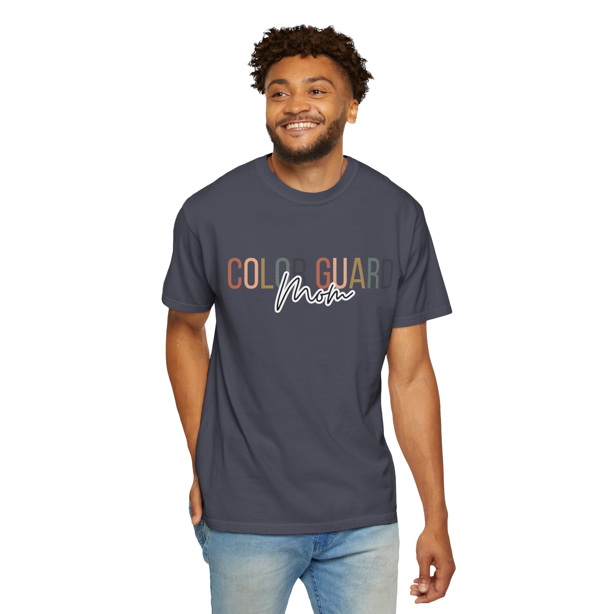 Color Guard Mom T-shirt | Modern Color Guard Graphic Tee
