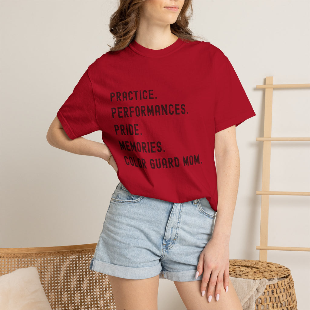 Color Guard Mom Definition T-shirt | Modern Color Guard Graphic Tee