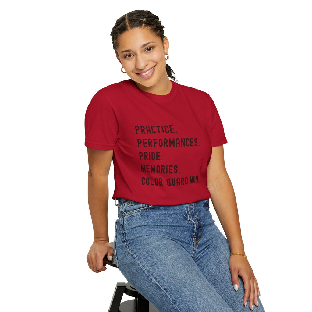 Color Guard Mom Definition T-shirt | Modern Color Guard Graphic Tee