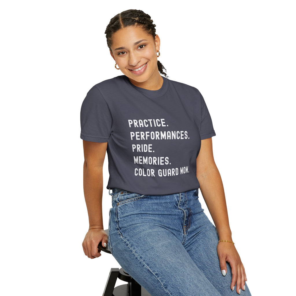 Color Guard Mom Definition T-shirt | Modern Color Guard Graphic Tee