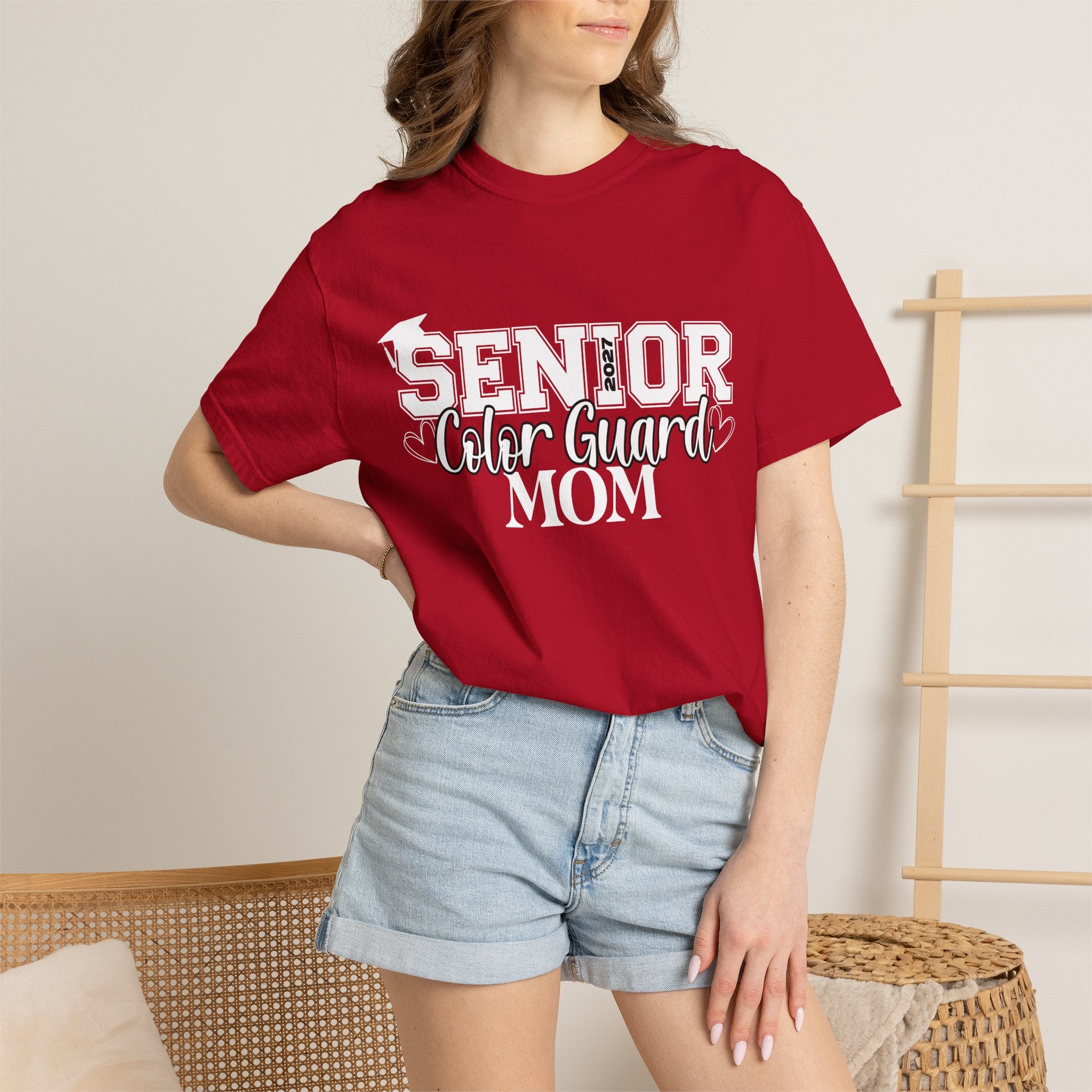 2027 Senior Color Guard Mom Graphic T-Shirt