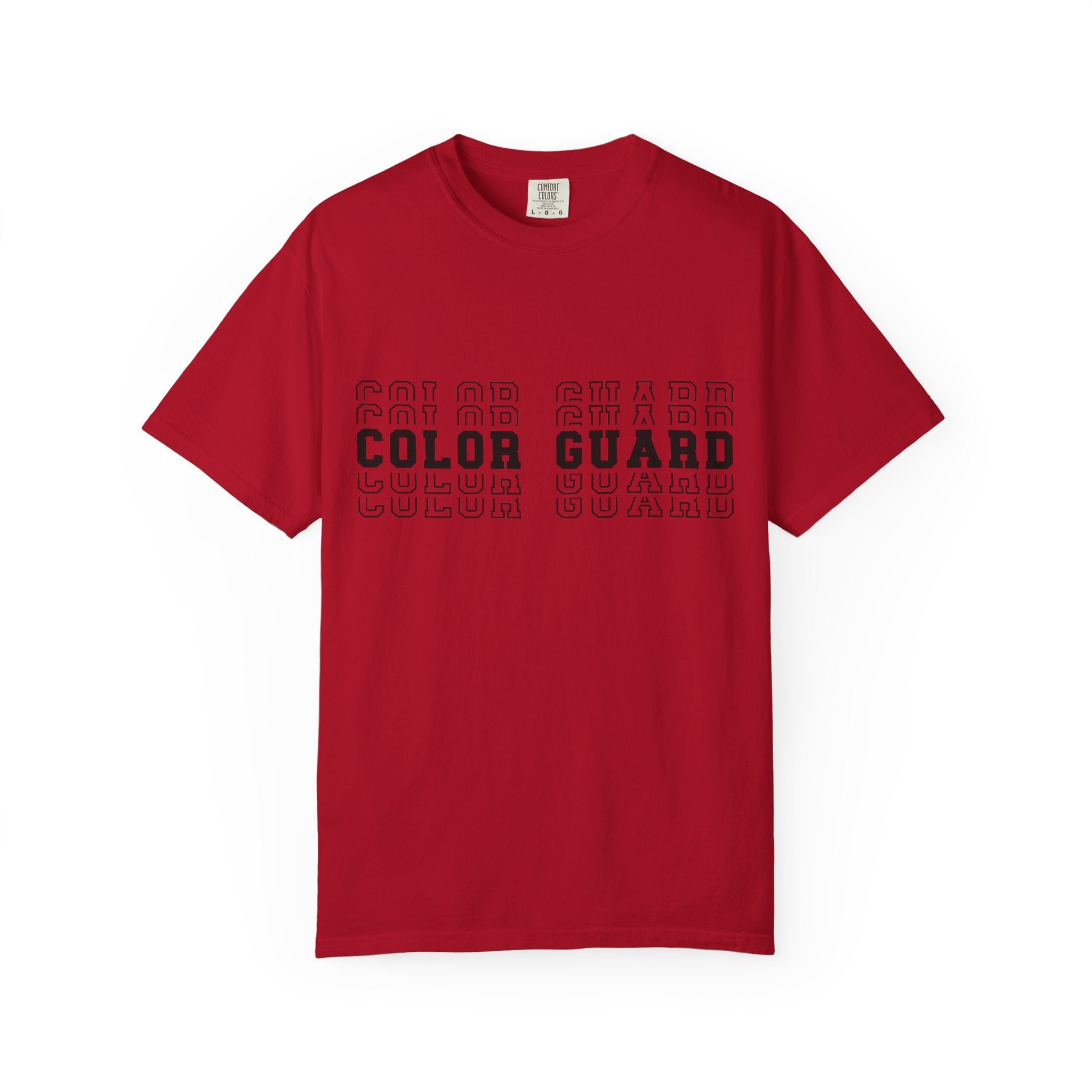 Color Guard Typography T-shirt | Modern Color Guard Graphic Tee