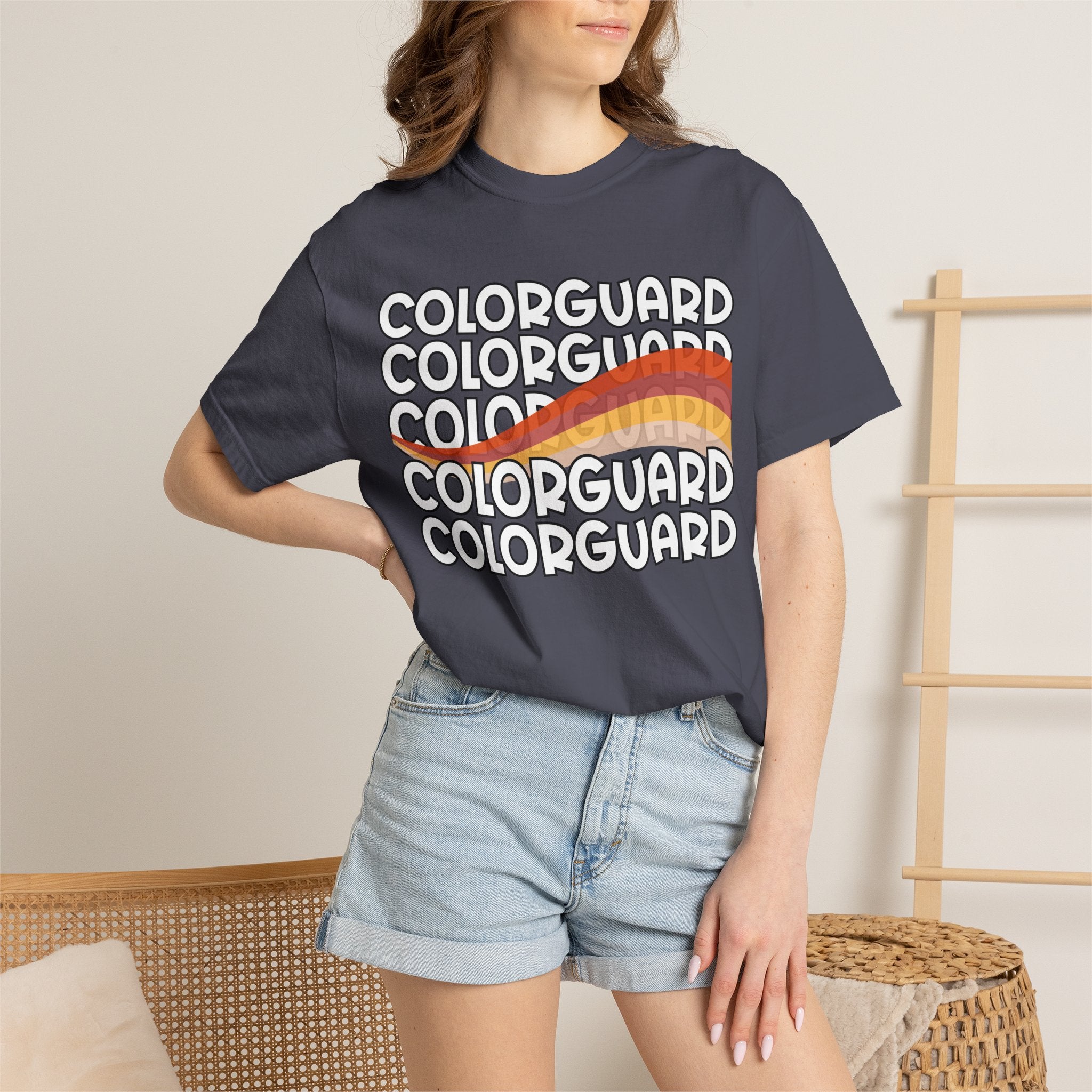 Color Guard Flag T-shirt | Modern Color Guard Graphic Tee