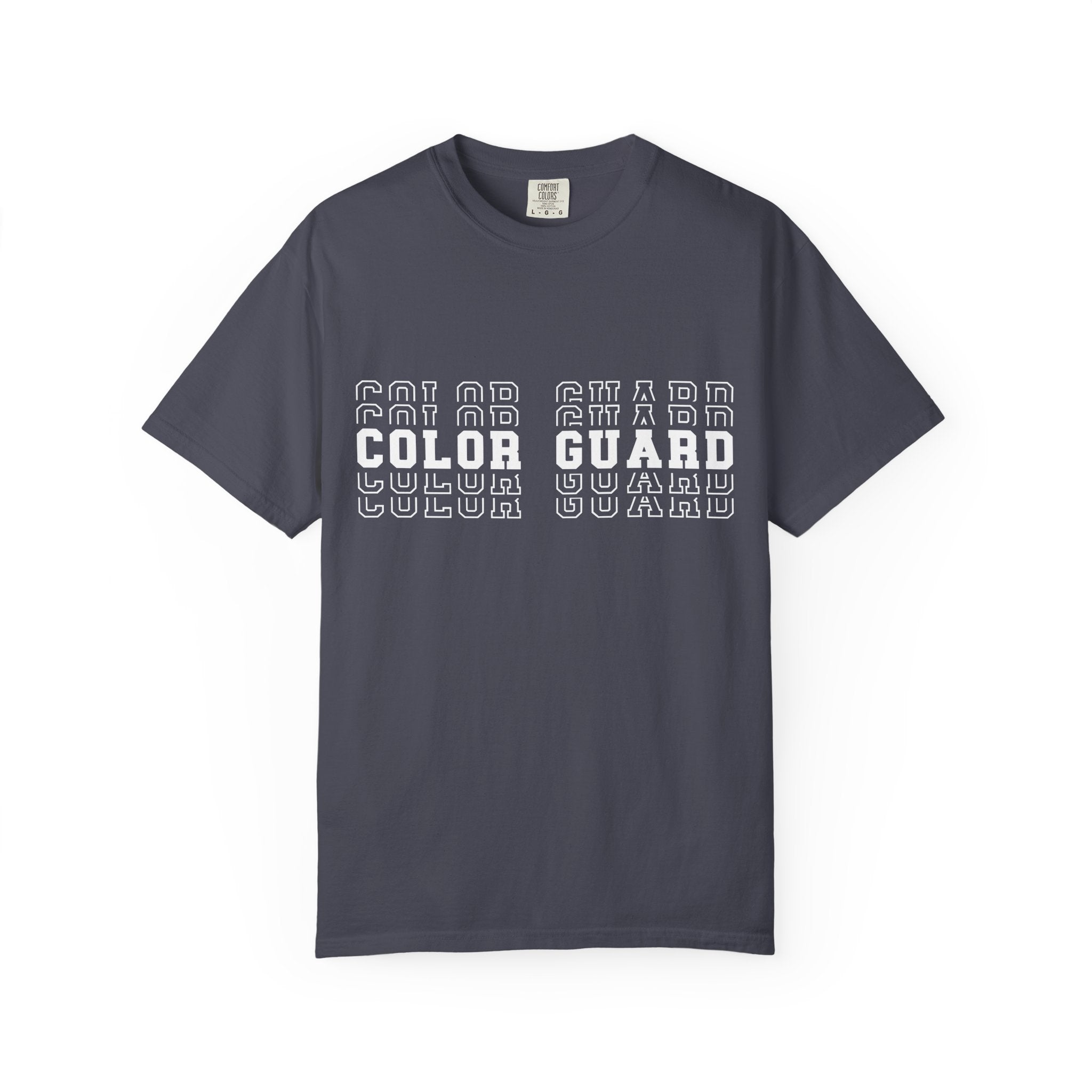 Color Guard Typography T-shirt | Modern Color Guard Graphic Tee