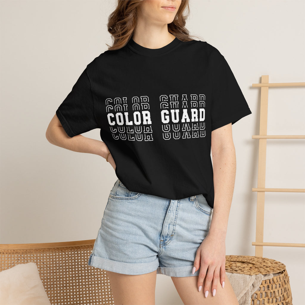 Color Guard Typography T-shirt | Modern Color Guard Graphic Tee