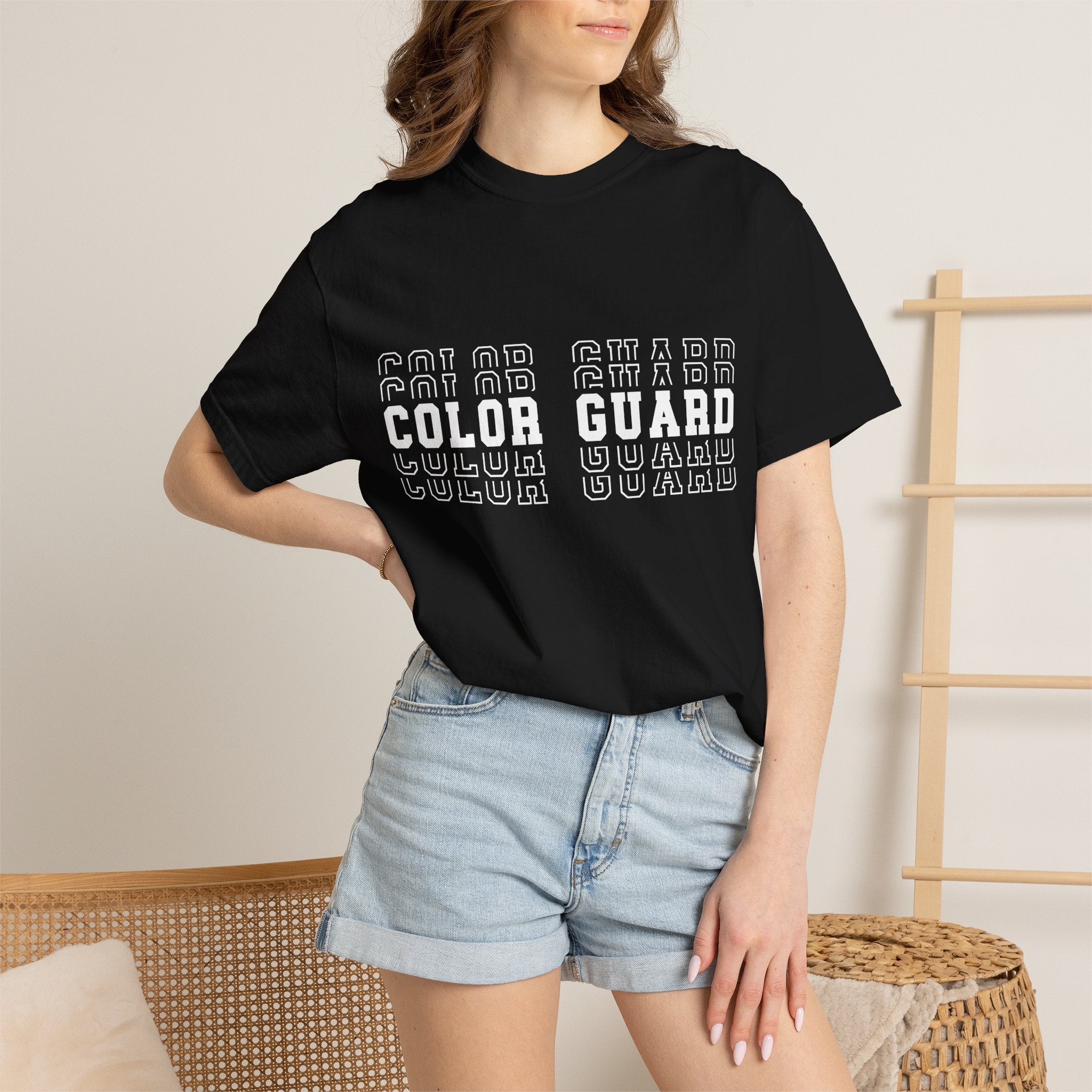Color Guard Typography T-shirt | Modern Color Guard Graphic Tee