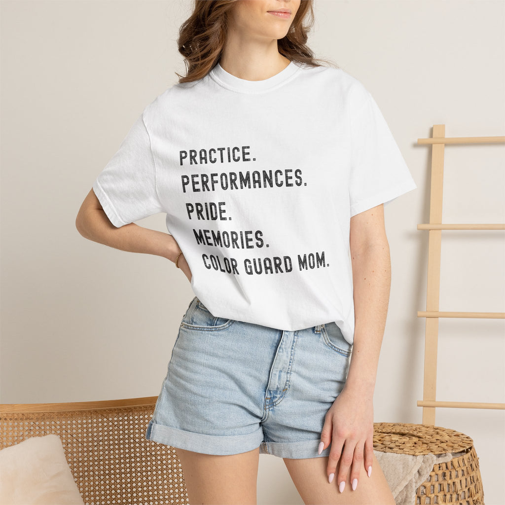 Color Guard Mom Definition T-shirt | Modern Color Guard Graphic Tee