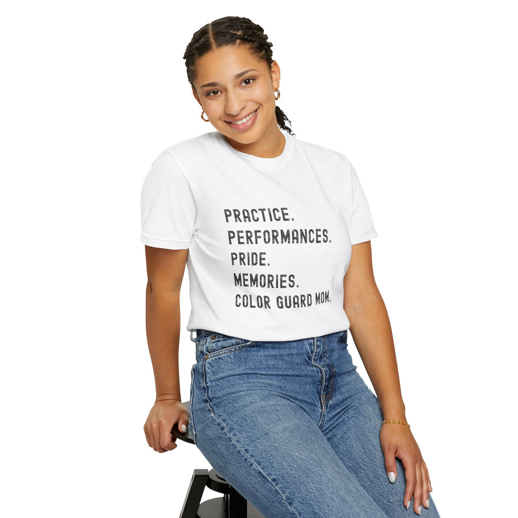 Color Guard Mom Definition T-shirt | Modern Color Guard Graphic Tee