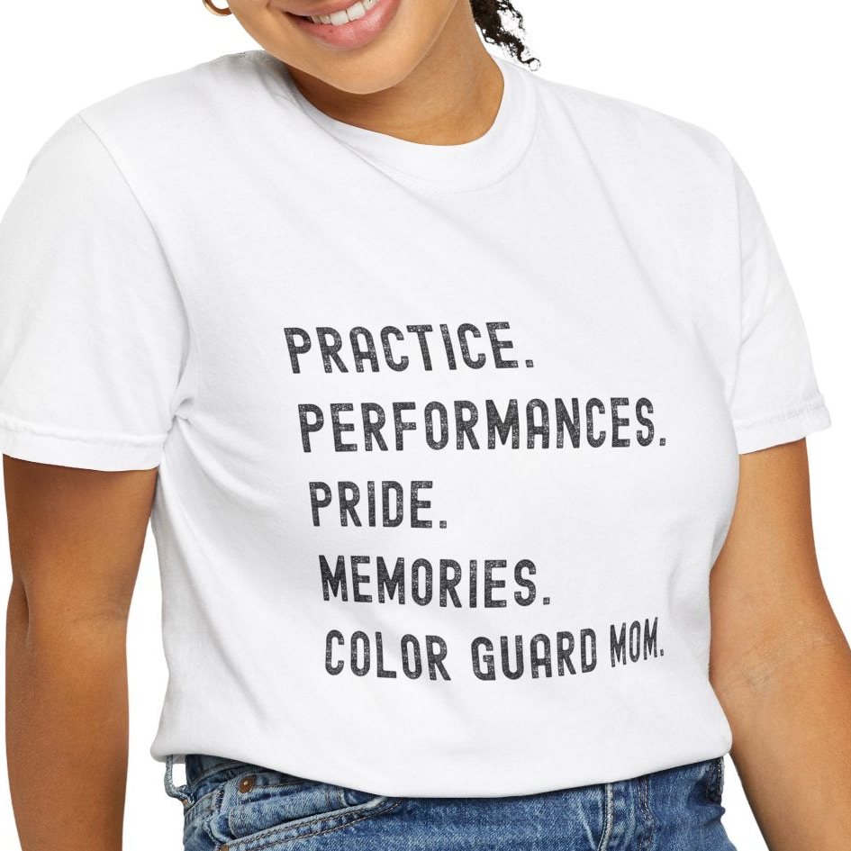 Color Guard Mom Definition T-shirt | Modern Color Guard Graphic Tee