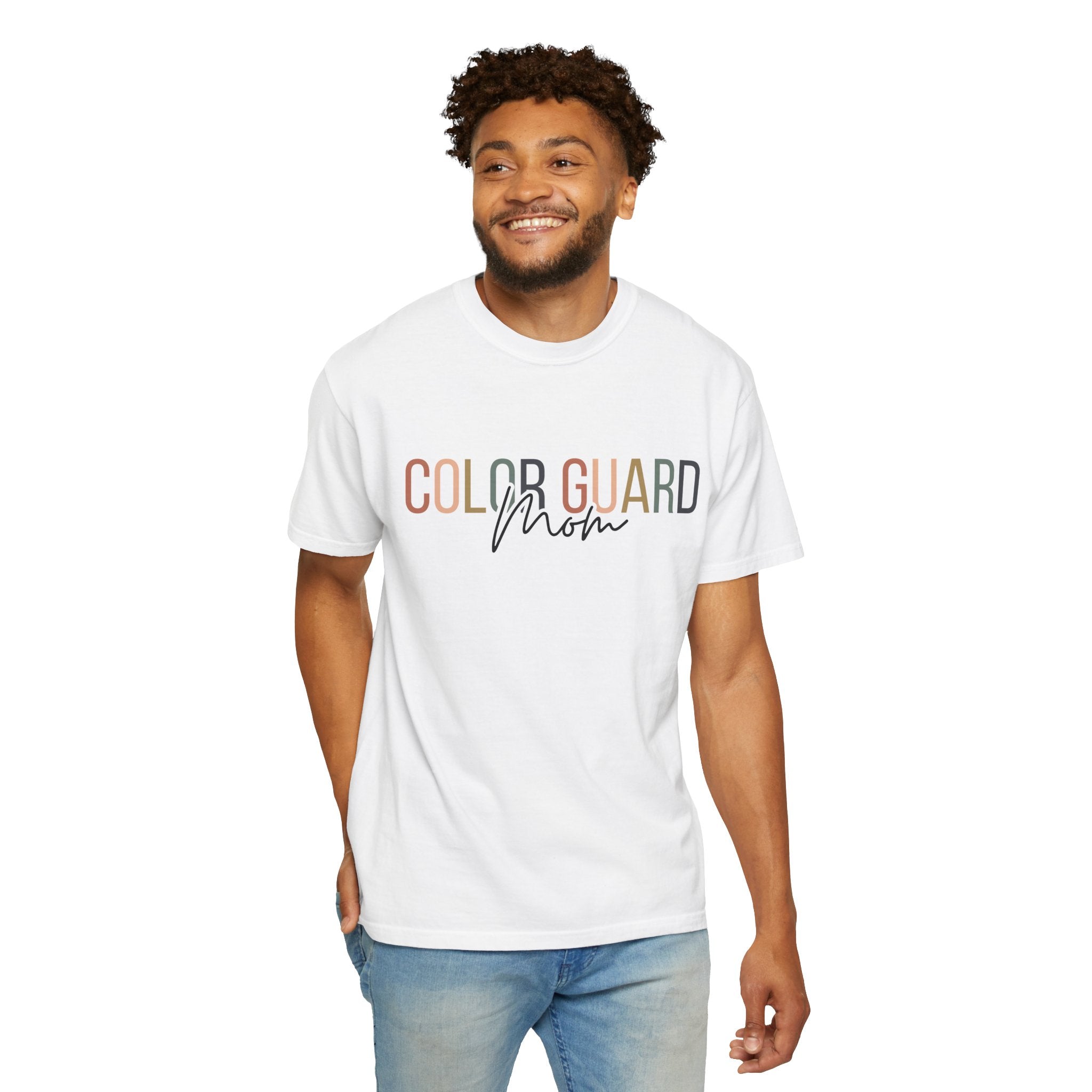 Color Guard Mom T-shirt | Modern Color Guard Graphic Tee