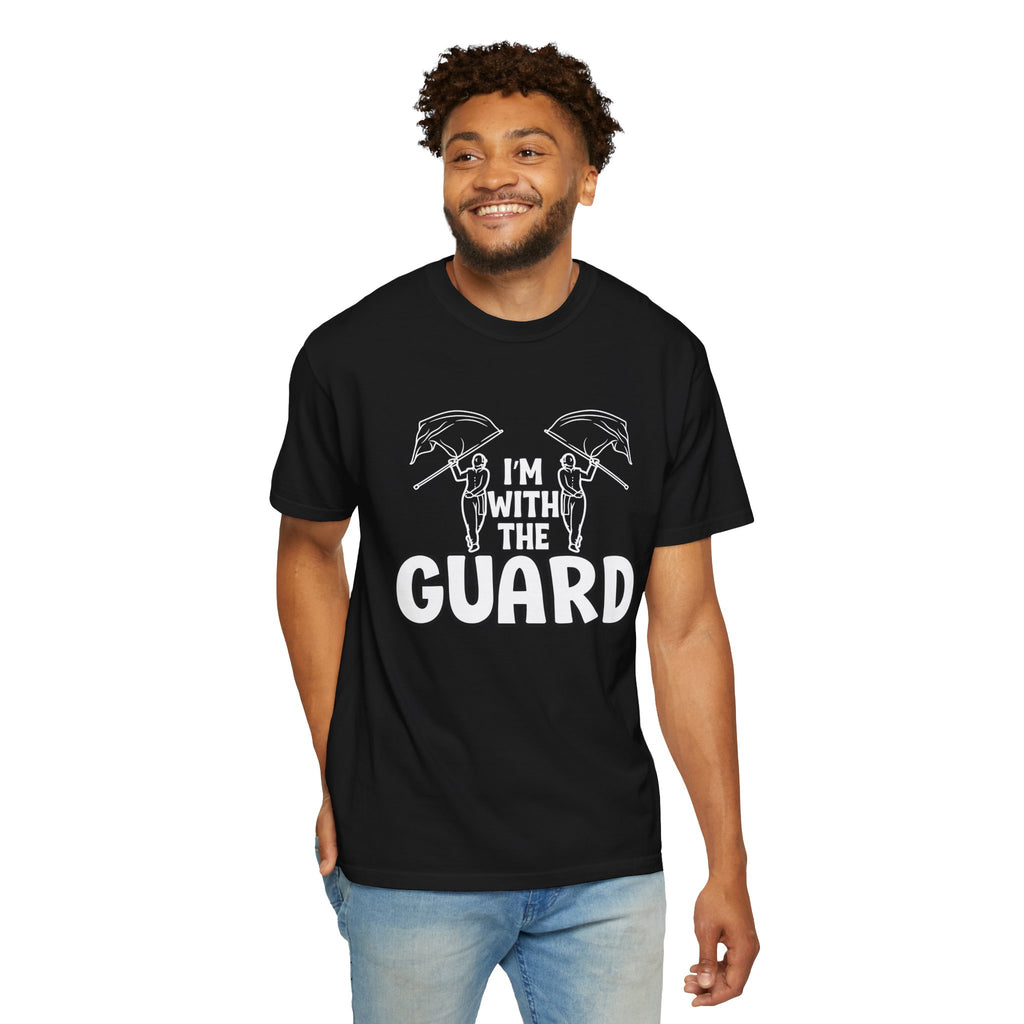 "I'm with the Guard" Color Guard T-shirt | Modern Color Guard Graphic Tee