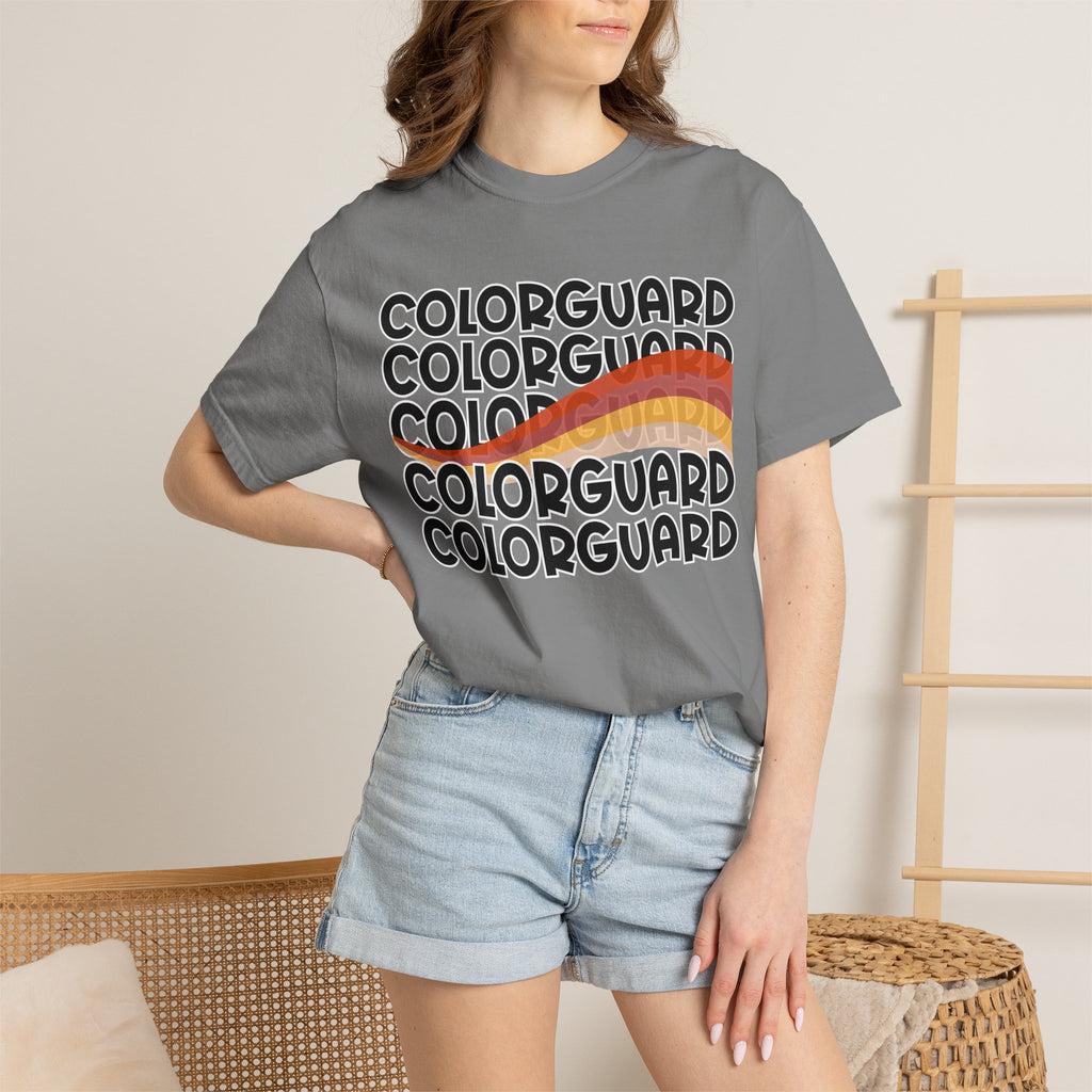 Color Guard Flag T-shirt | Modern Color Guard Graphic Tee