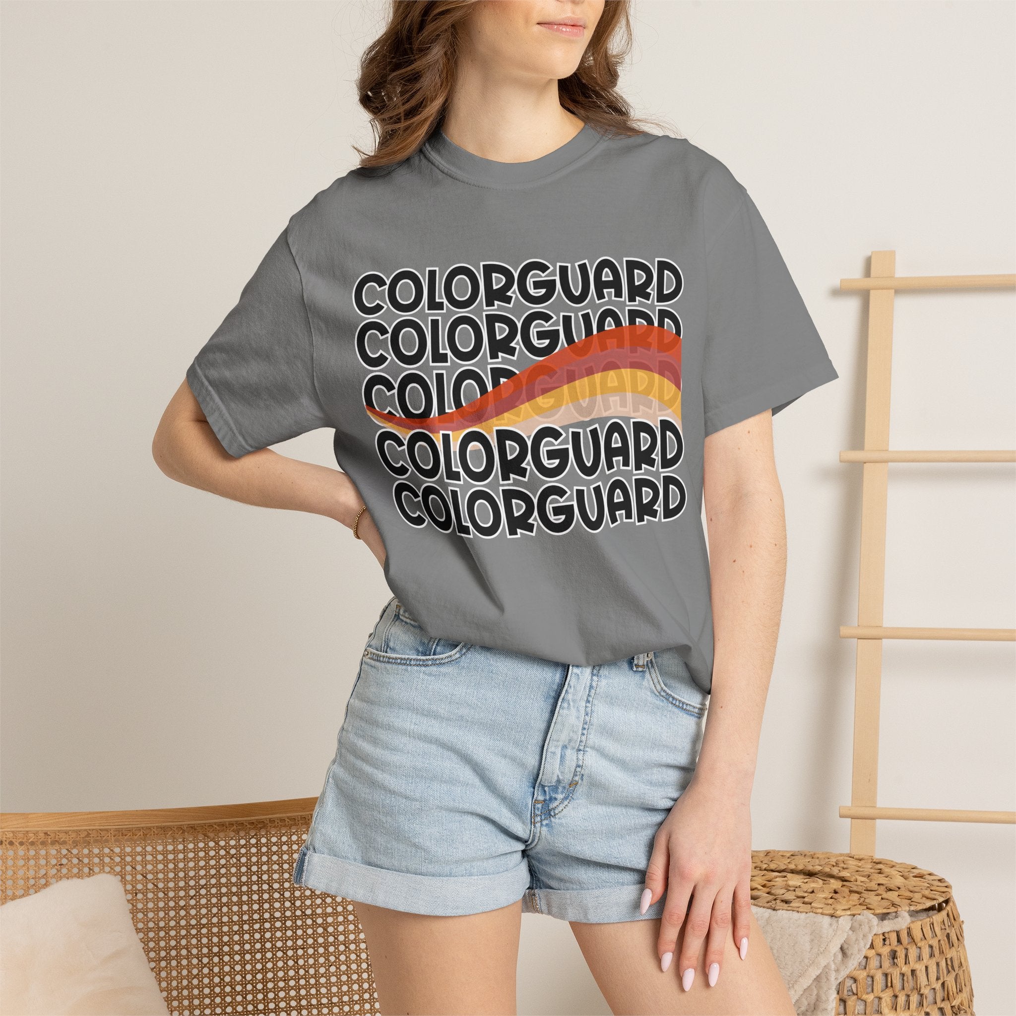 Color Guard Flag T-shirt | Modern Color Guard Graphic Tee