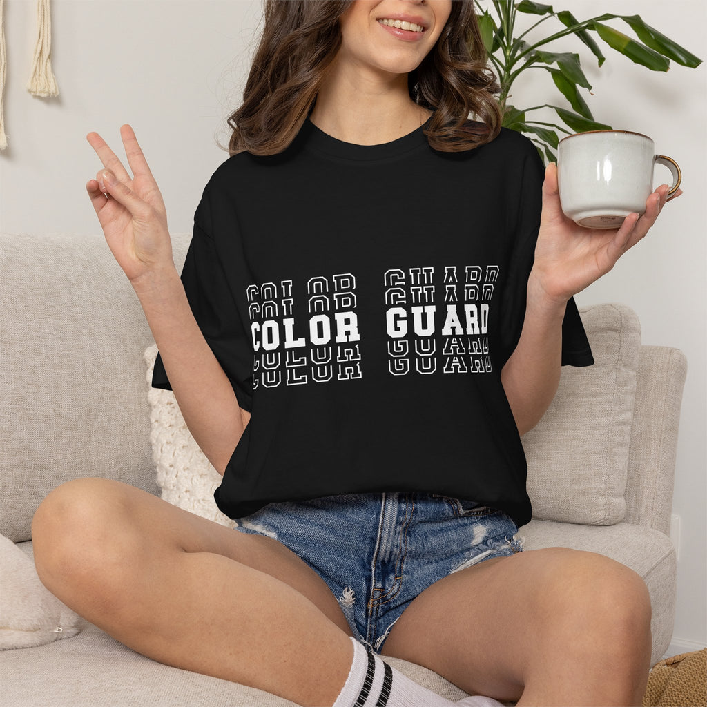Color Guard Typography T-shirt | Modern Color Guard Graphic Tee