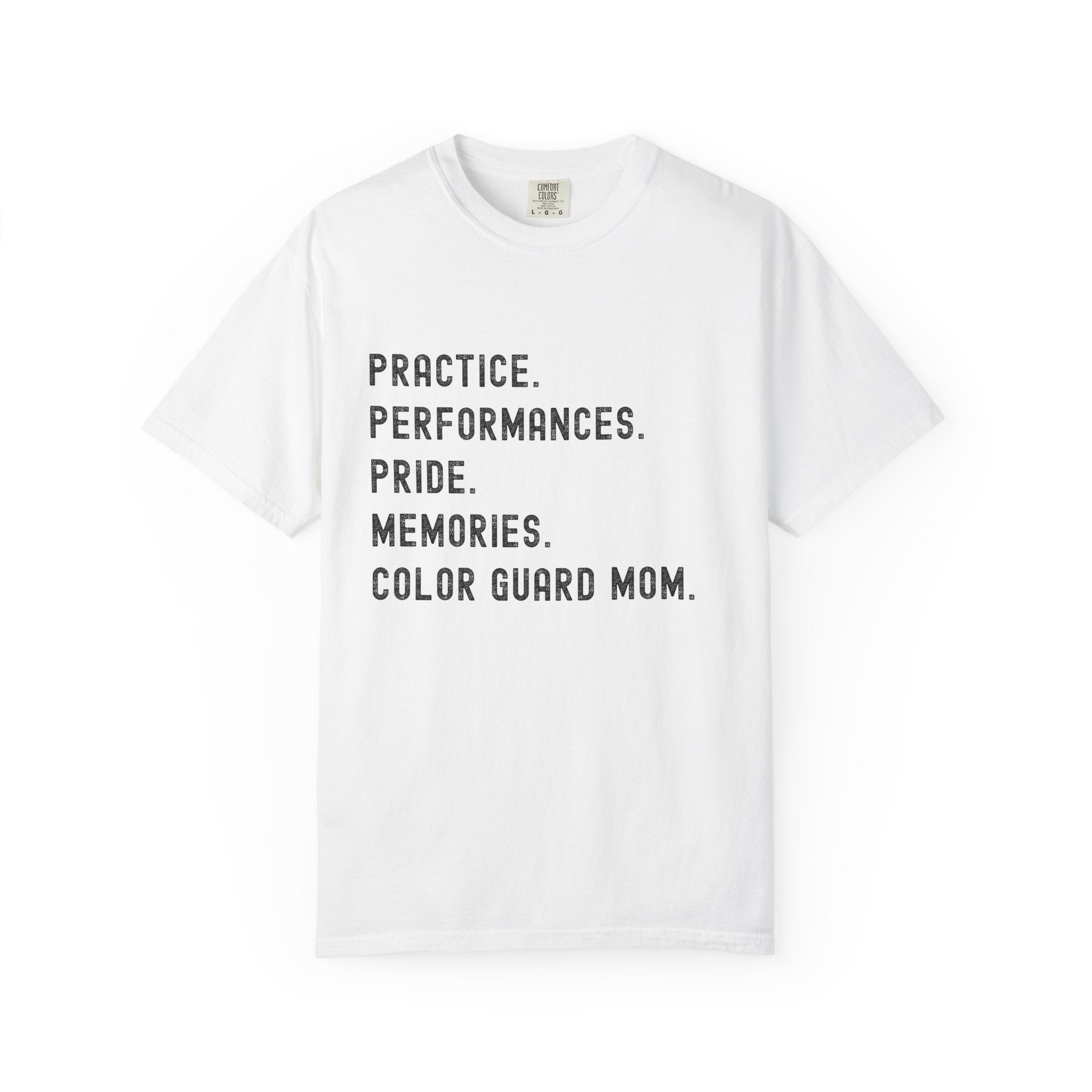 Color Guard Mom Definition T-shirt | Modern Color Guard Graphic Tee