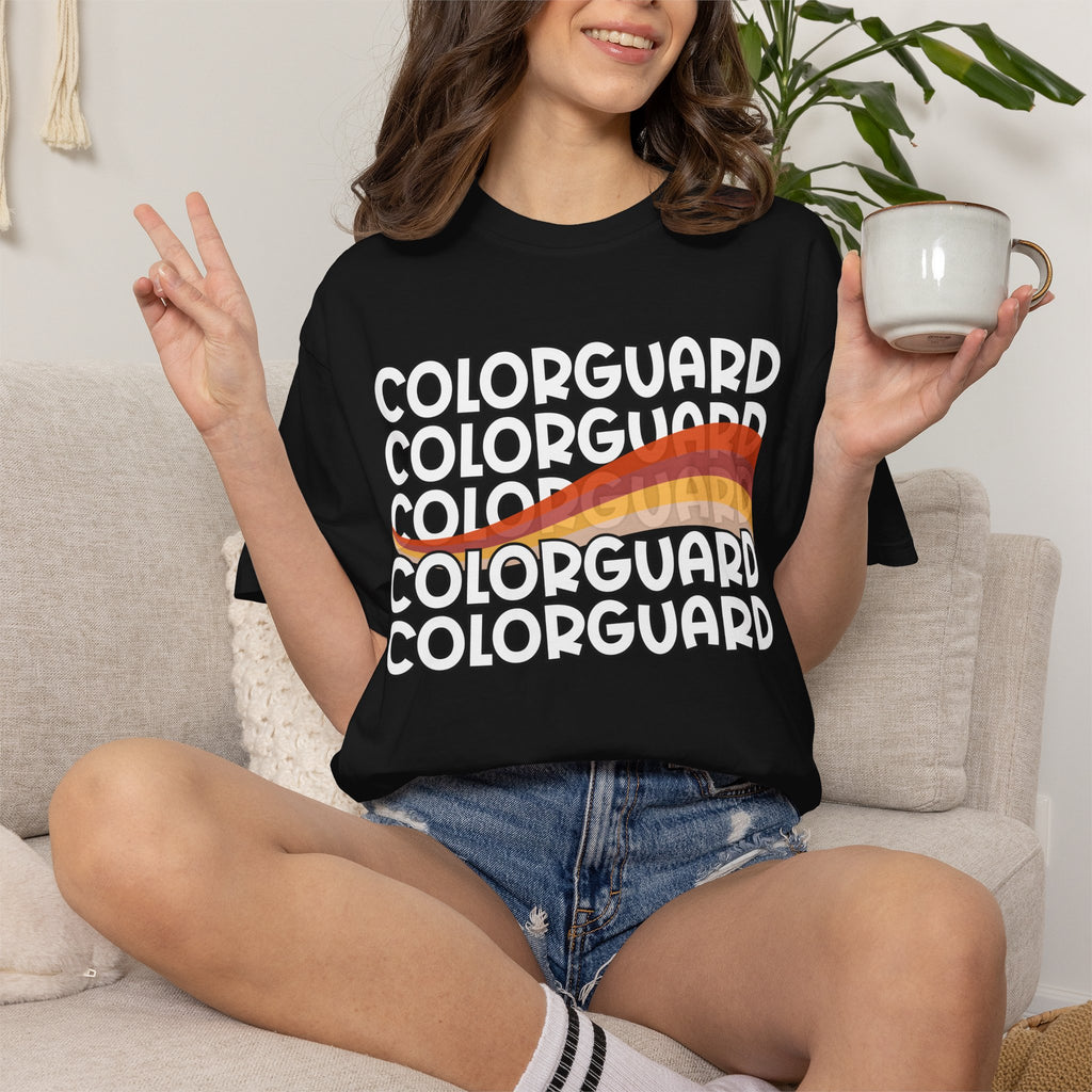 Color Guard Flag T-shirt | Modern Color Guard Graphic Tee