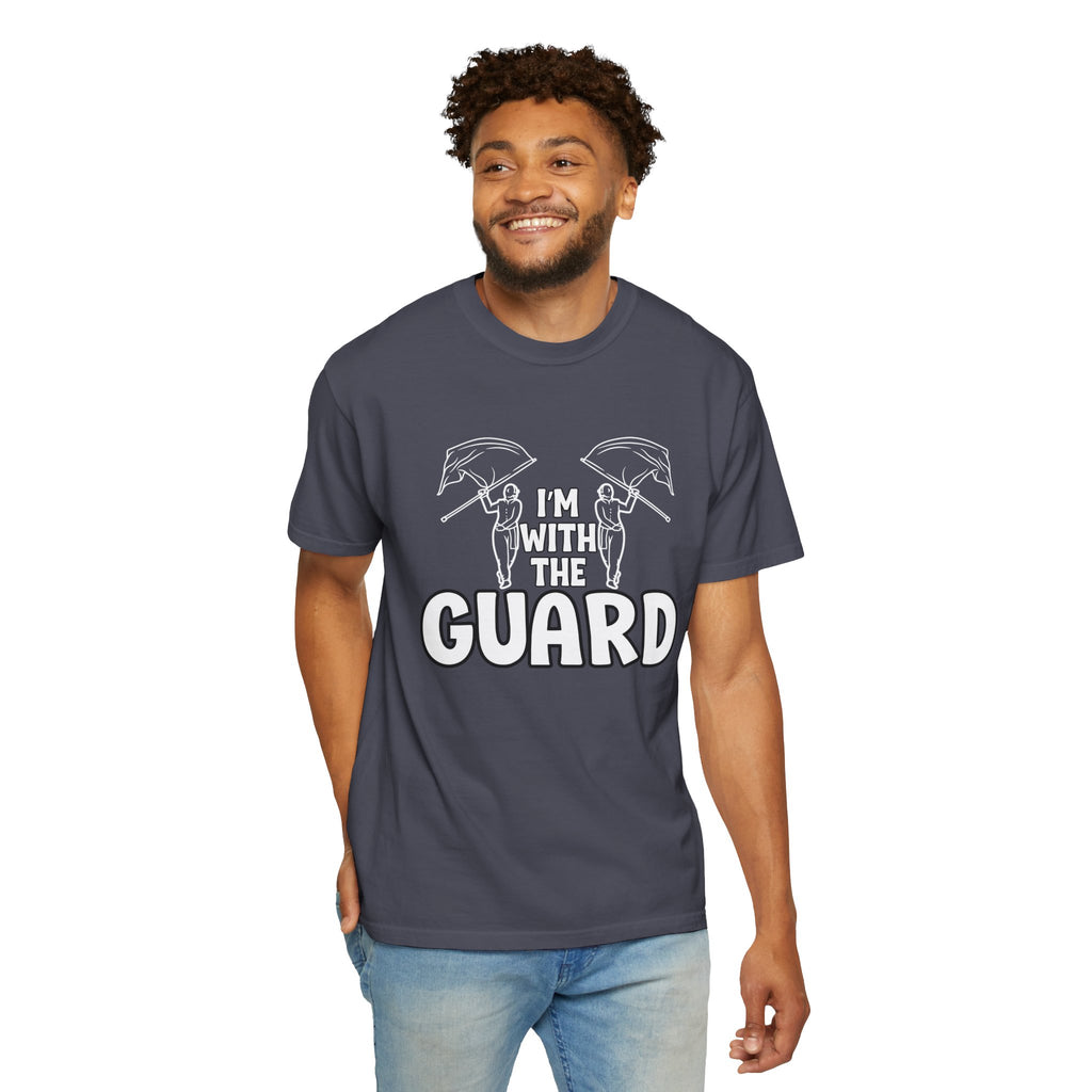 "I'm with the Guard" Color Guard T-shirt | Modern Color Guard Graphic Tee