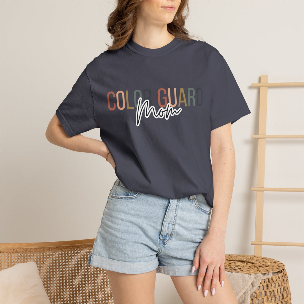 Color Guard Mom T-shirt | Modern Color Guard Graphic Tee