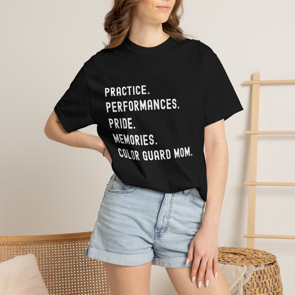 Color Guard Mom Definition T-shirt | Modern Color Guard Graphic Tee
