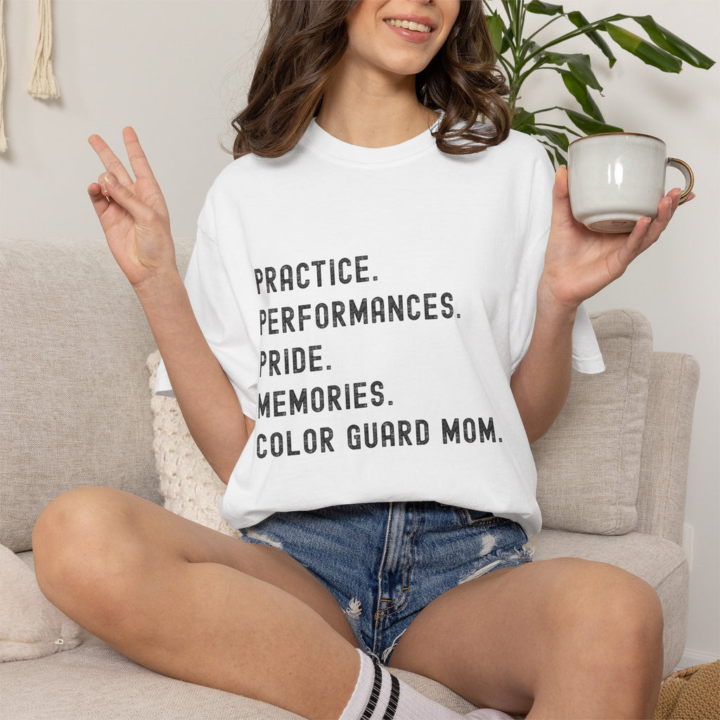 Color Guard Mom Definition T-shirt | Modern Color Guard Graphic Tee