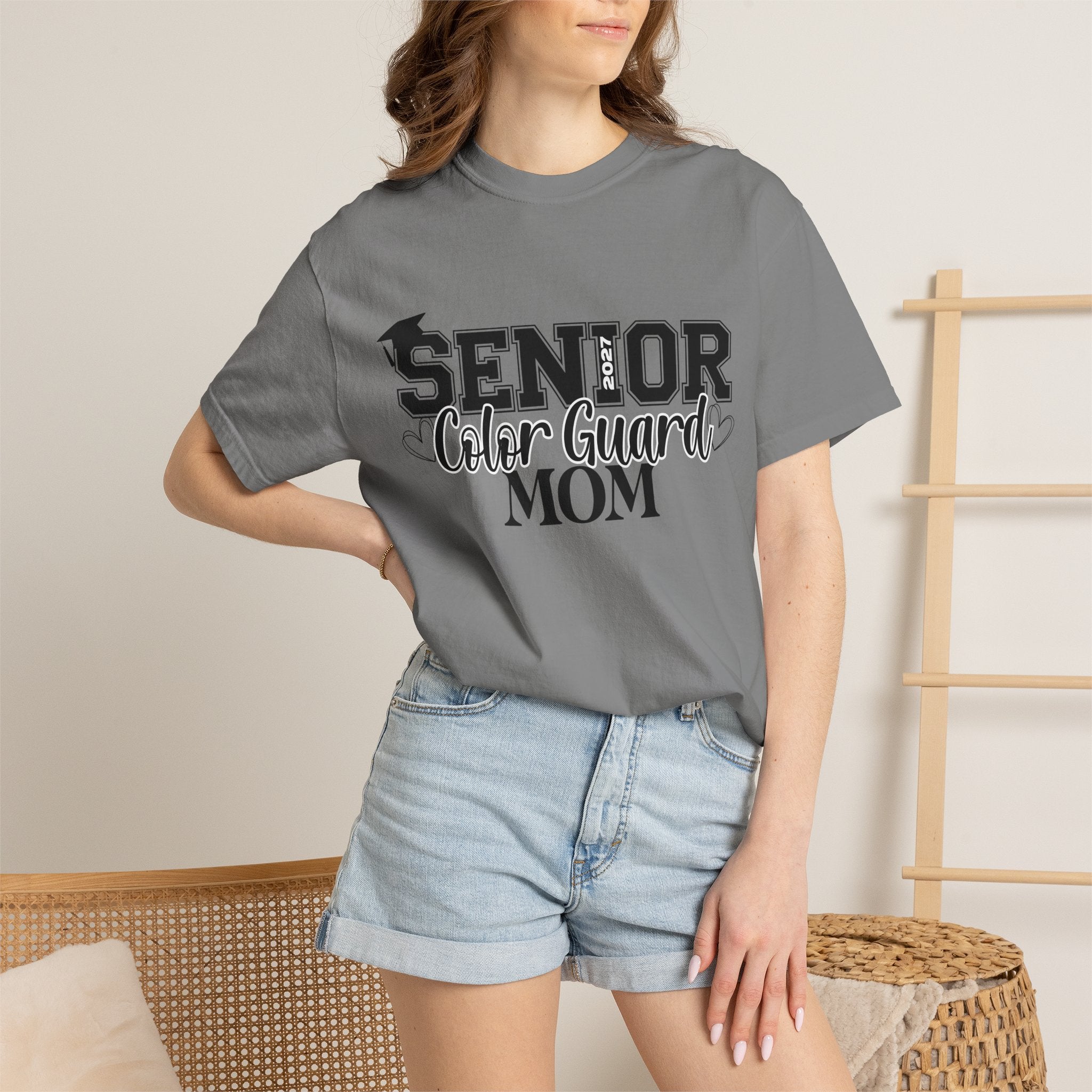 2027 Senior Color Guard Mom Graphic T-Shirt