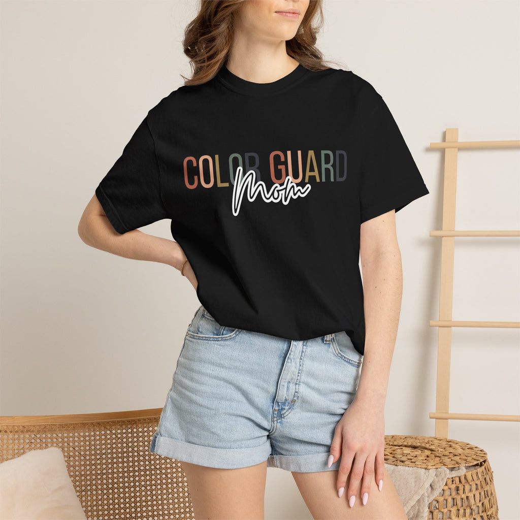 Color Guard Mom T-shirt | Modern Color Guard Graphic Tee