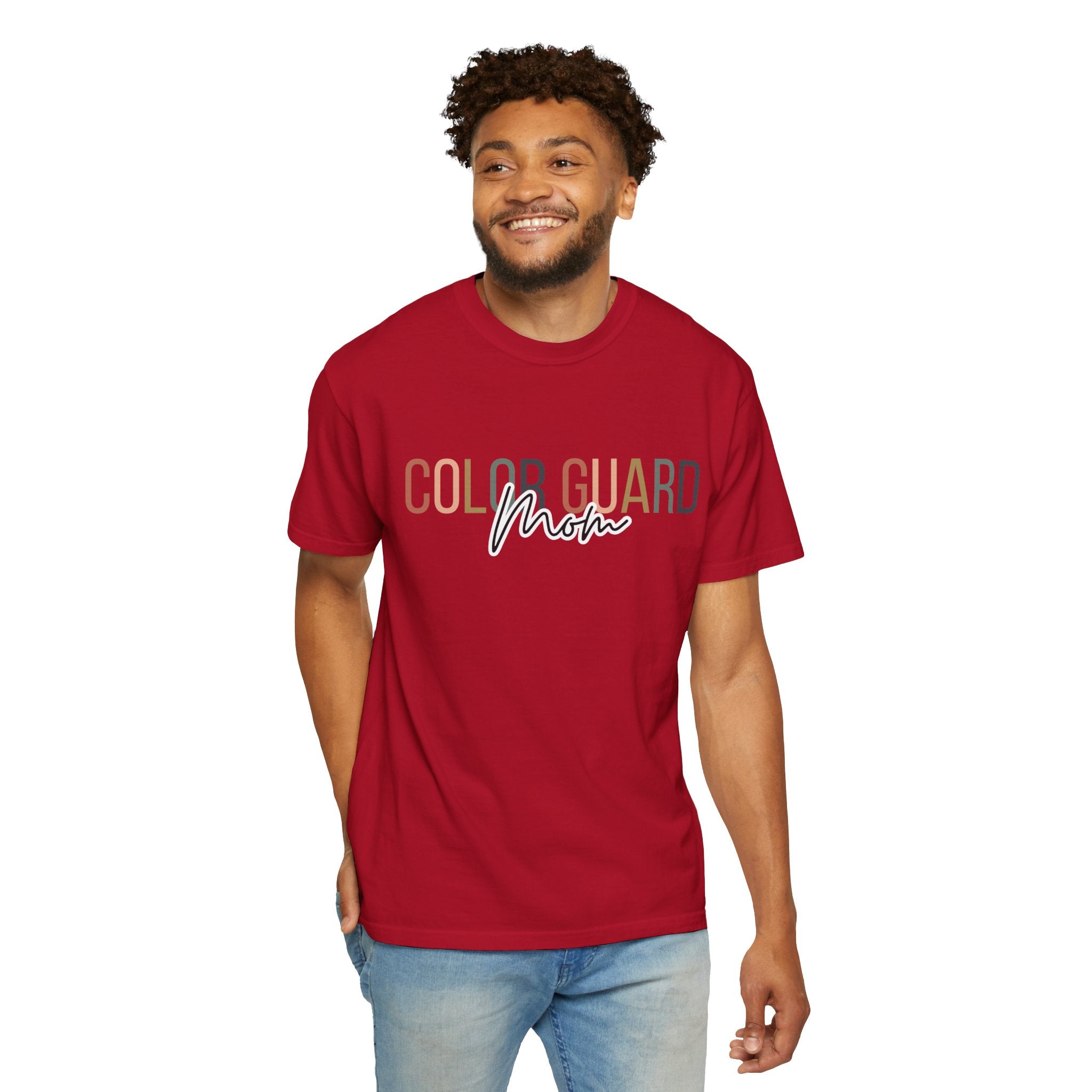 Color Guard Mom T-shirt | Modern Color Guard Graphic Tee