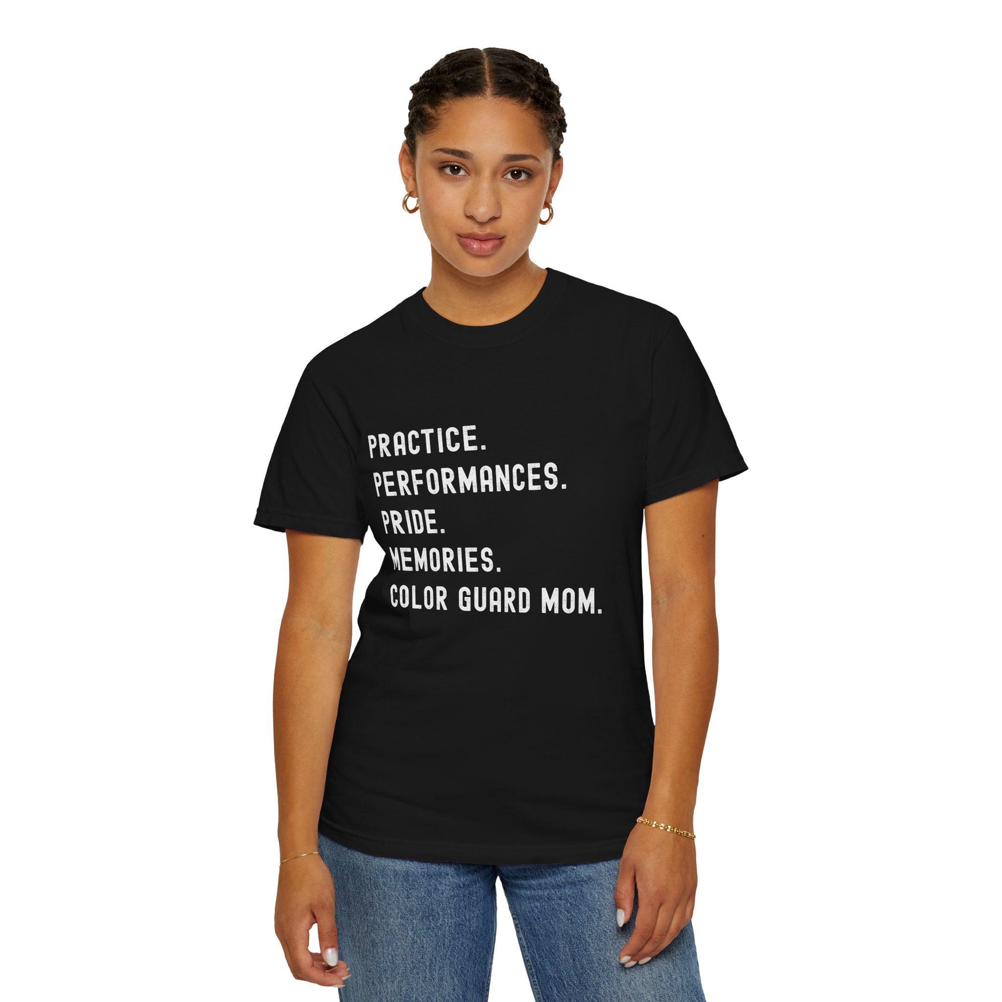 Color Guard Mom Definition T-shirt | Modern Color Guard Graphic Tee