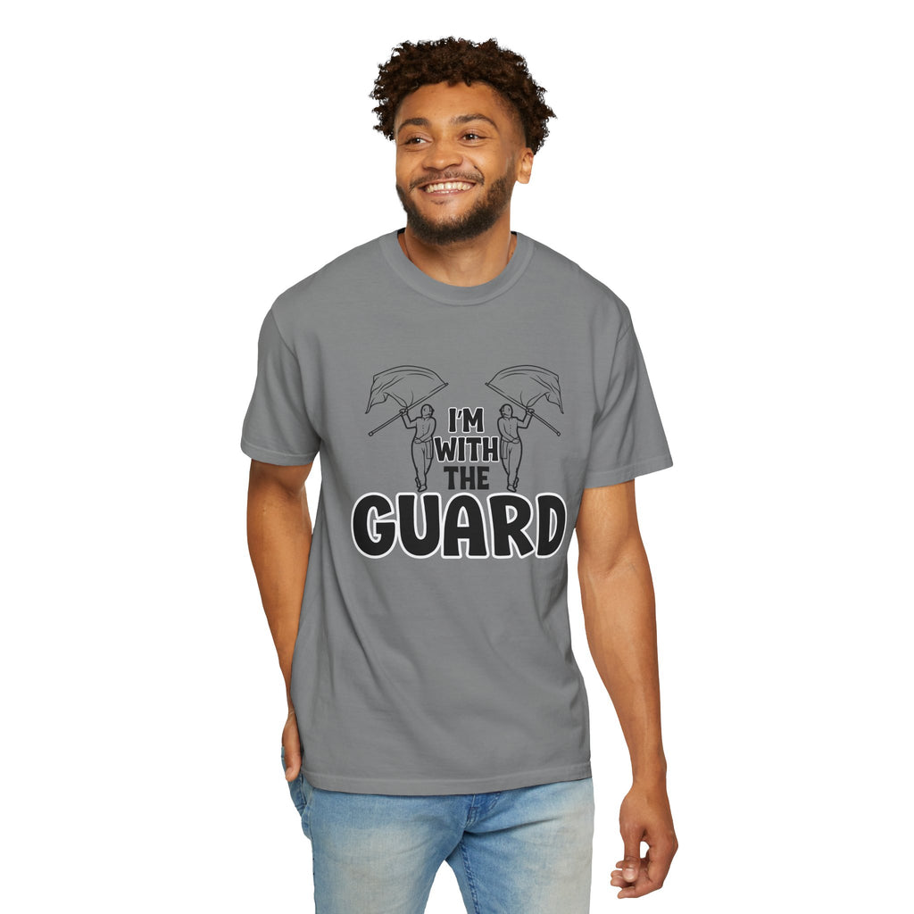 "I'm with the Guard" Color Guard T-shirt | Modern Color Guard Graphic Tee