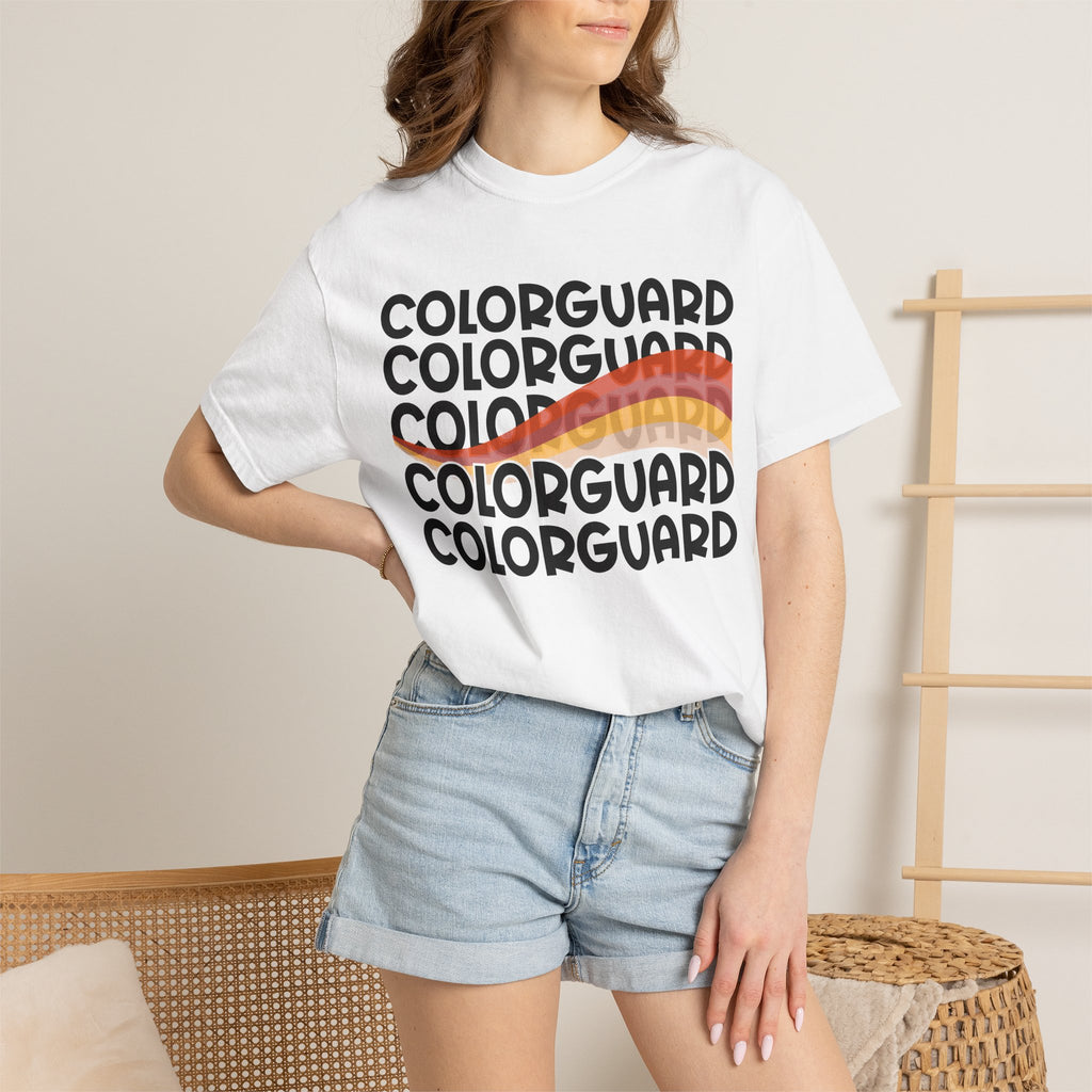 Color Guard Flag T-shirt | Modern Color Guard Graphic Tee