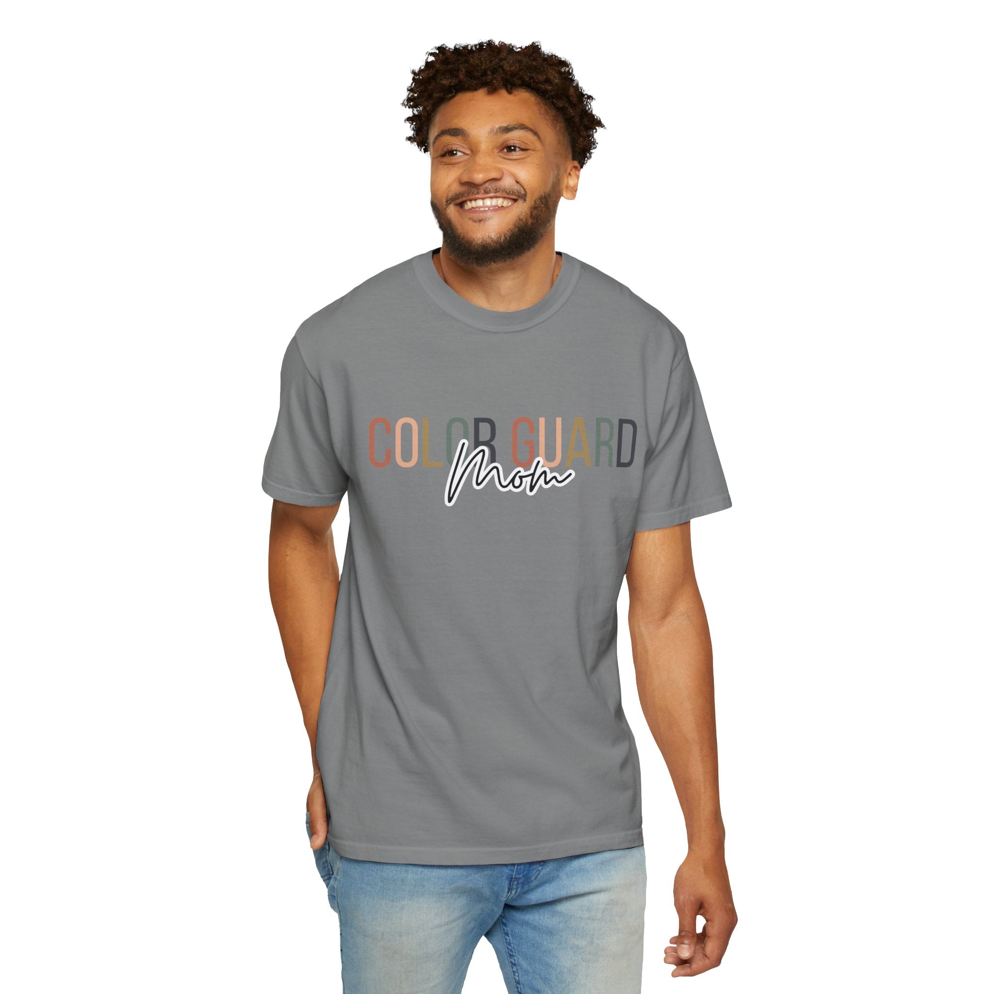 Color Guard Mom T-shirt | Modern Color Guard Graphic Tee