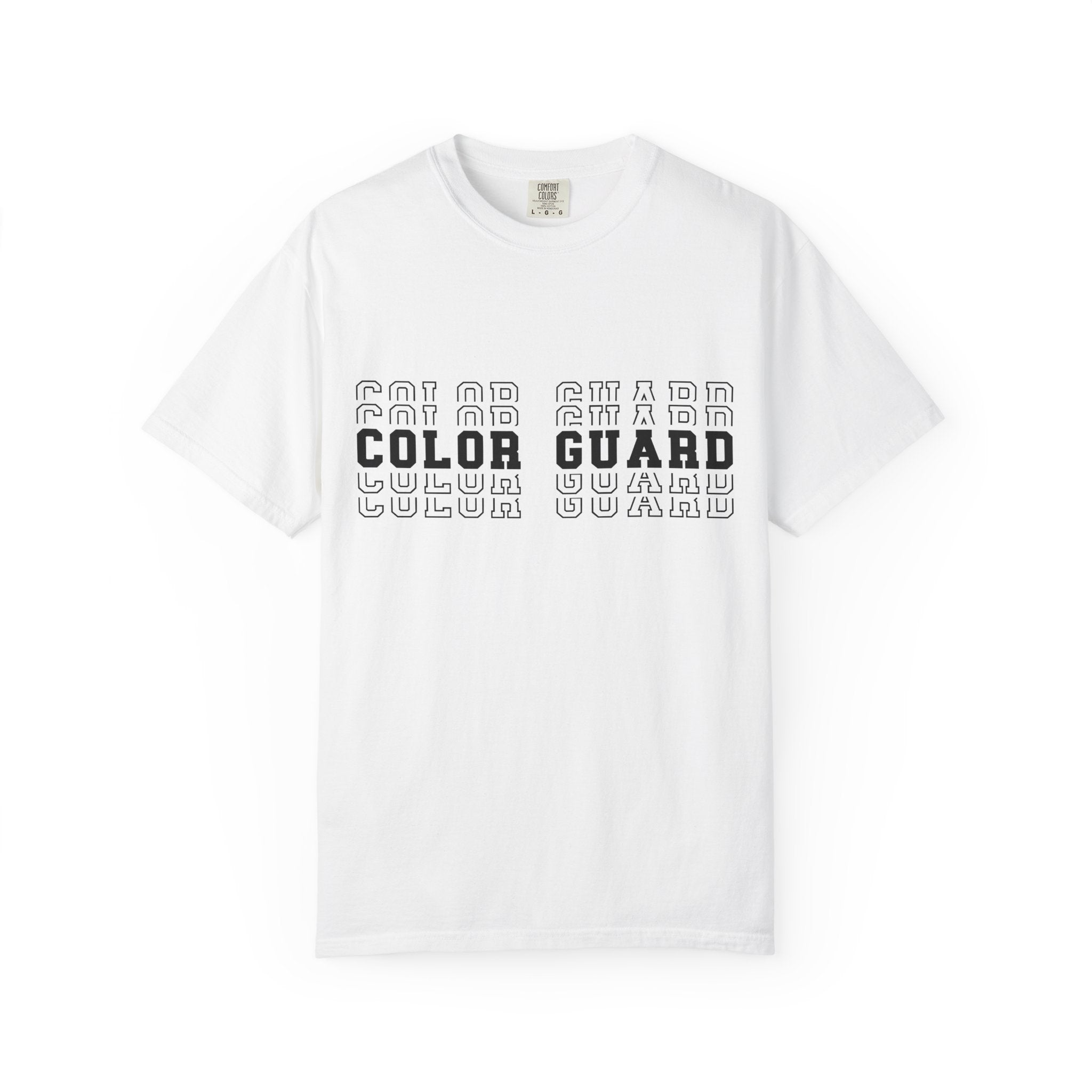 Color Guard Typography T-shirt | Modern Color Guard Graphic Tee