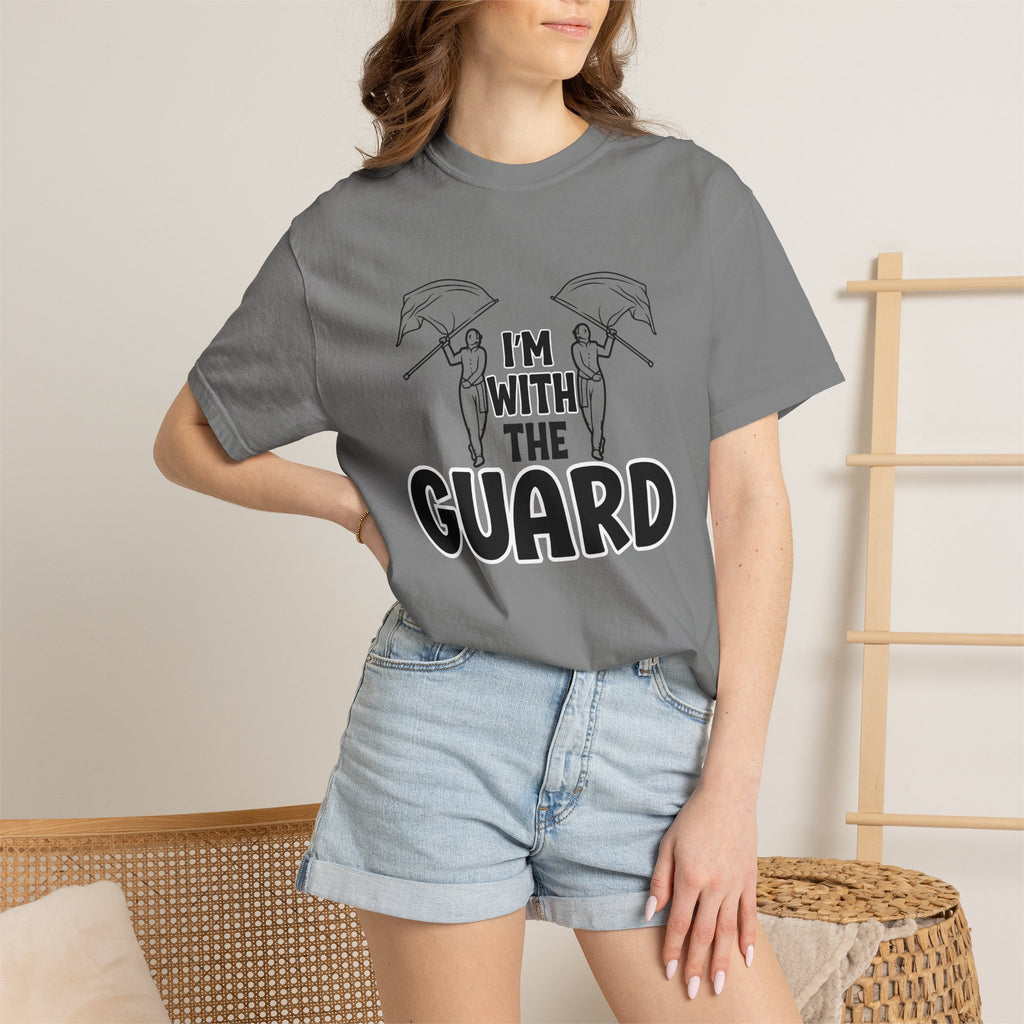 "I'm with the Guard" Color Guard T-shirt | Modern Color Guard Graphic Tee
