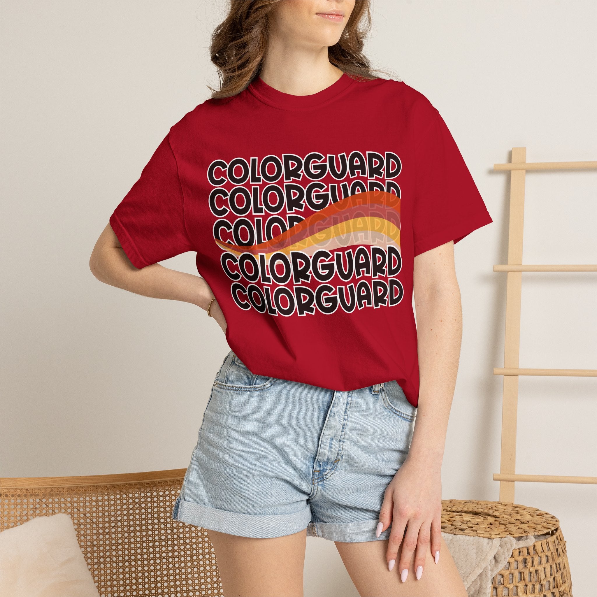 Color Guard Flag T-shirt | Modern Color Guard Graphic Tee