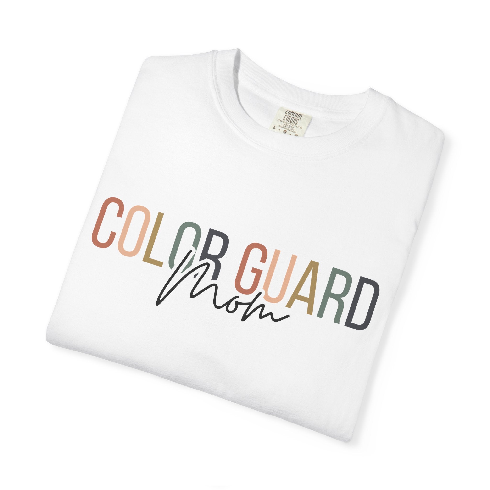 Color Guard Mom T-shirt | Modern Color Guard Graphic Tee