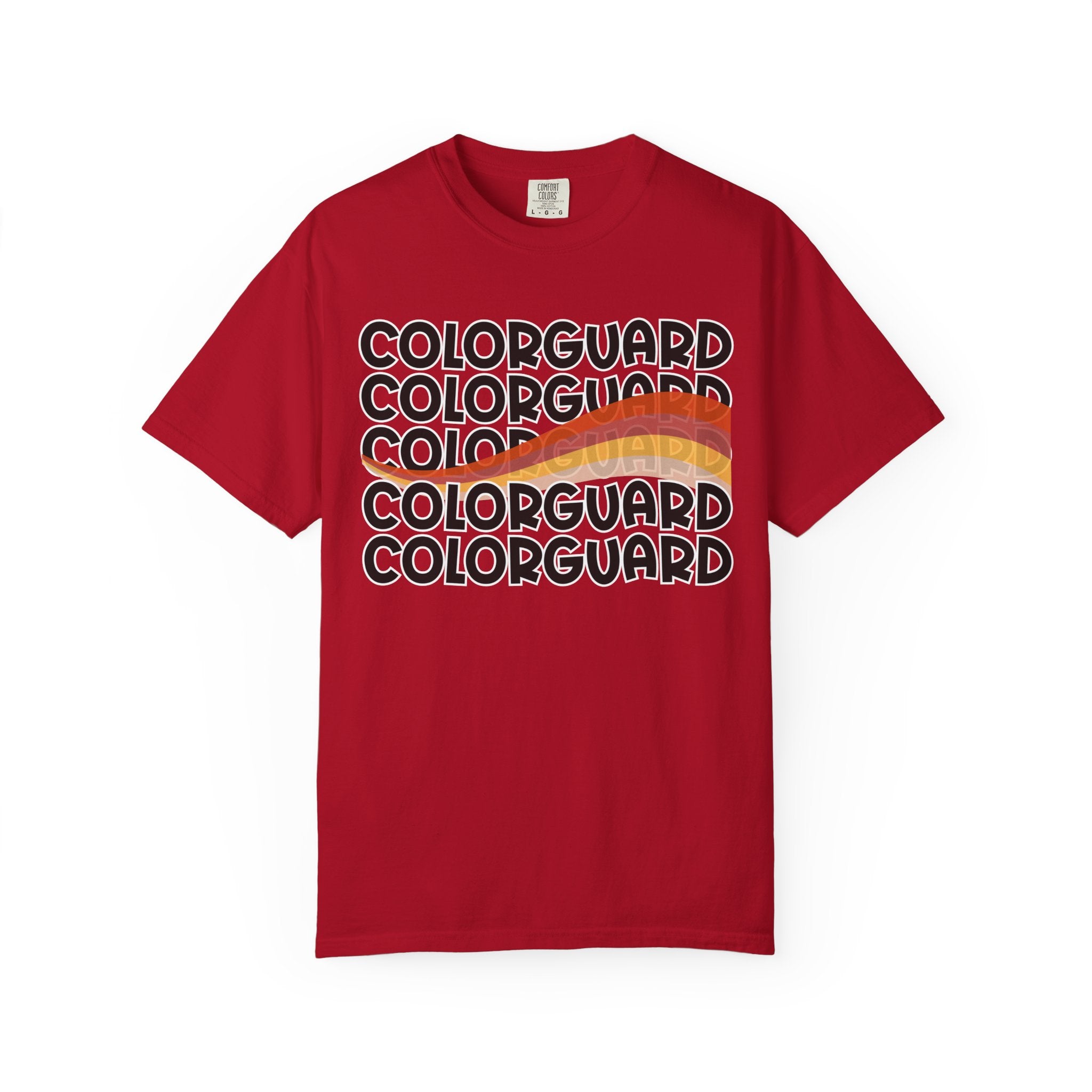 Color Guard Flag T-shirt | Modern Color Guard Graphic Tee