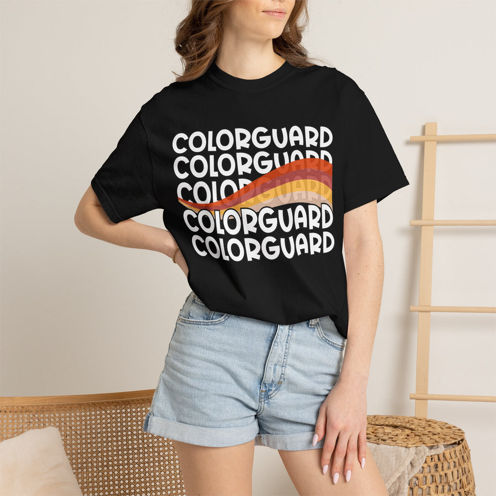 Color Guard Flag T-shirt | Modern Color Guard Graphic Tee