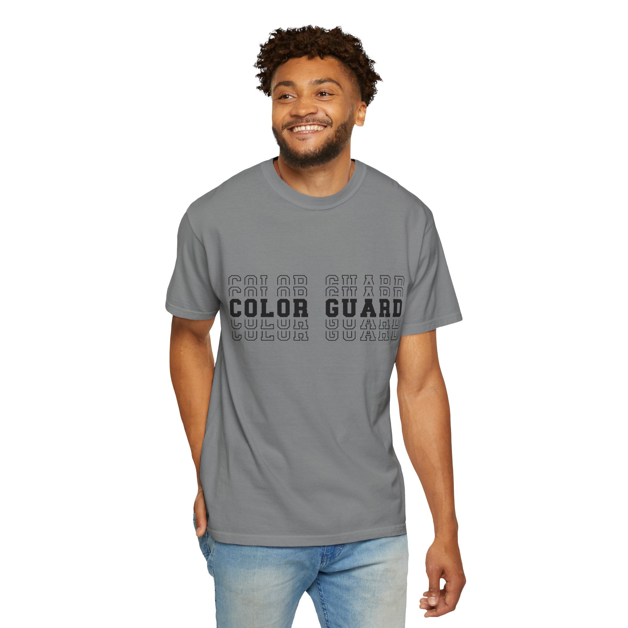 Color Guard Typography T-shirt | Modern Color Guard Graphic Tee