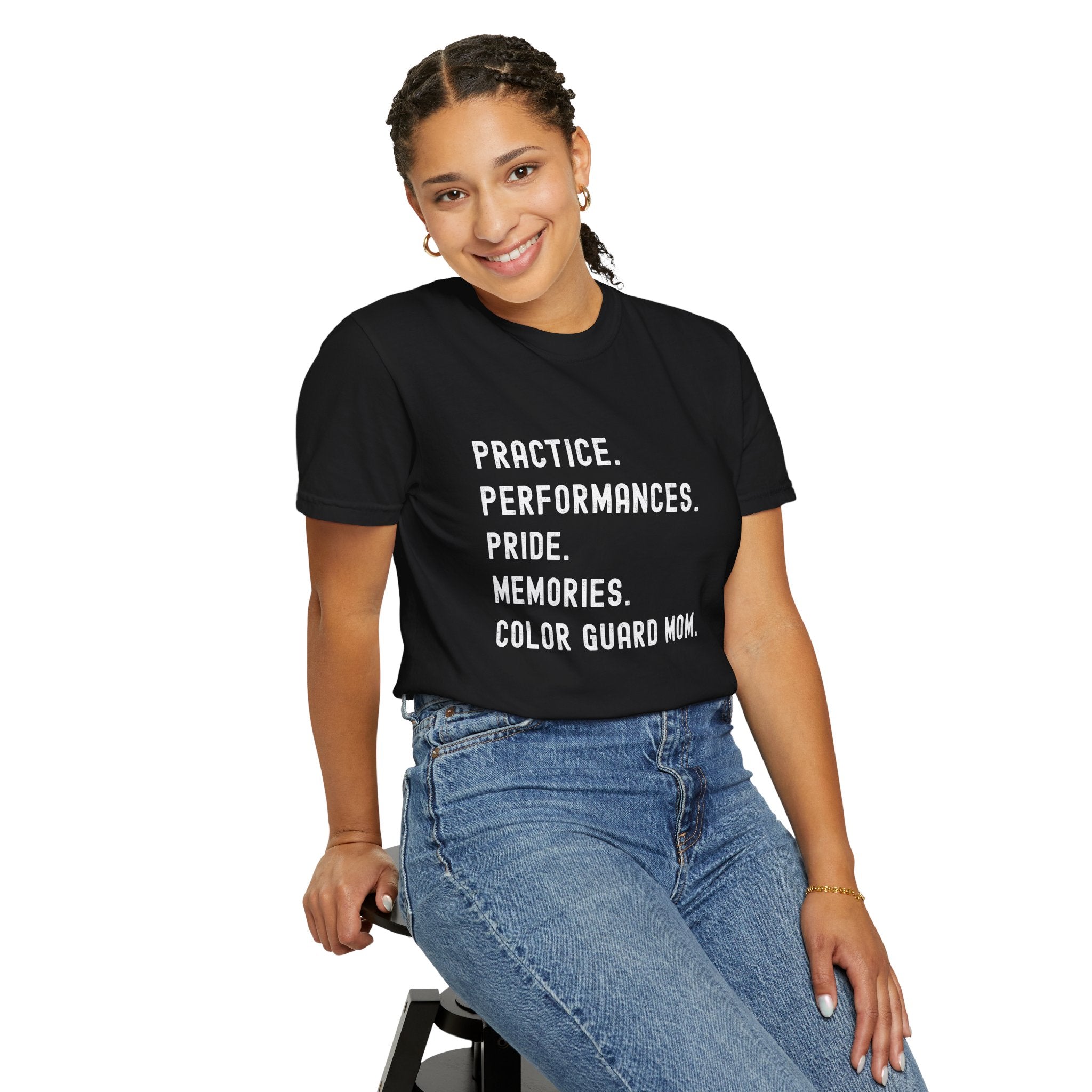 Color Guard Mom Definition T-shirt | Modern Color Guard Graphic Tee