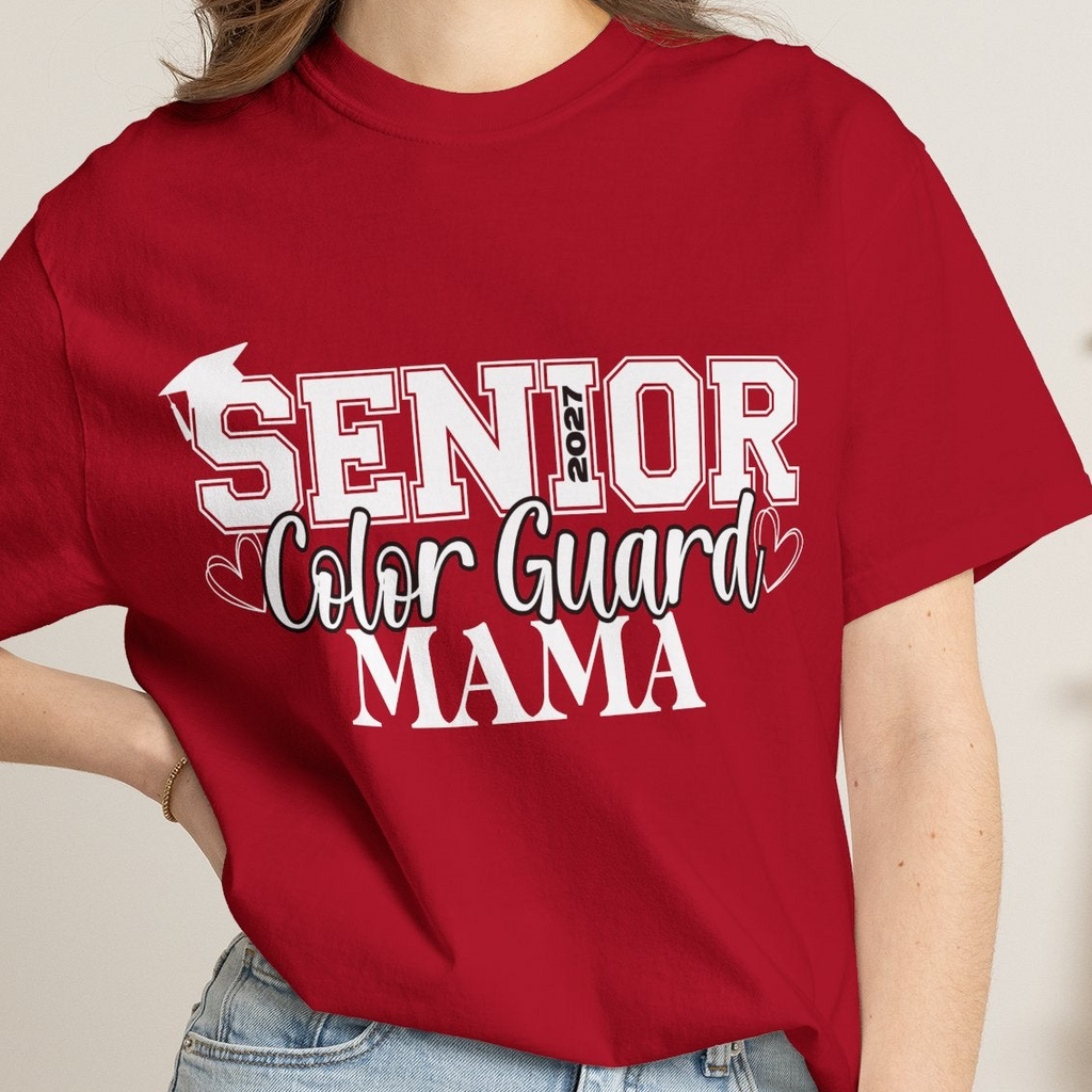 2027 Senior Color Guard Mama Graphic T-Shirt