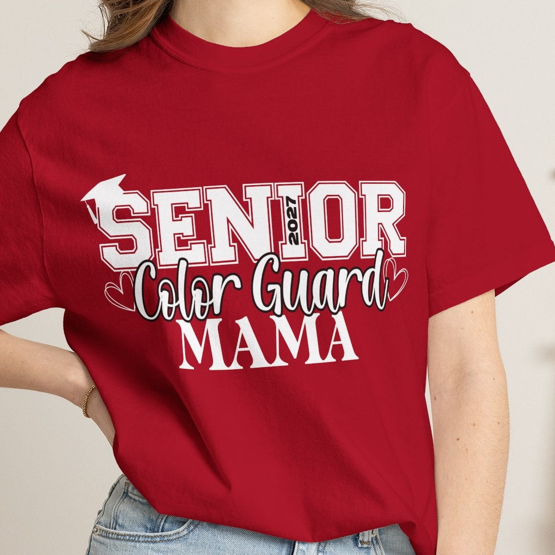 2027 Senior Color Guard Mama Graphic T-Shirt