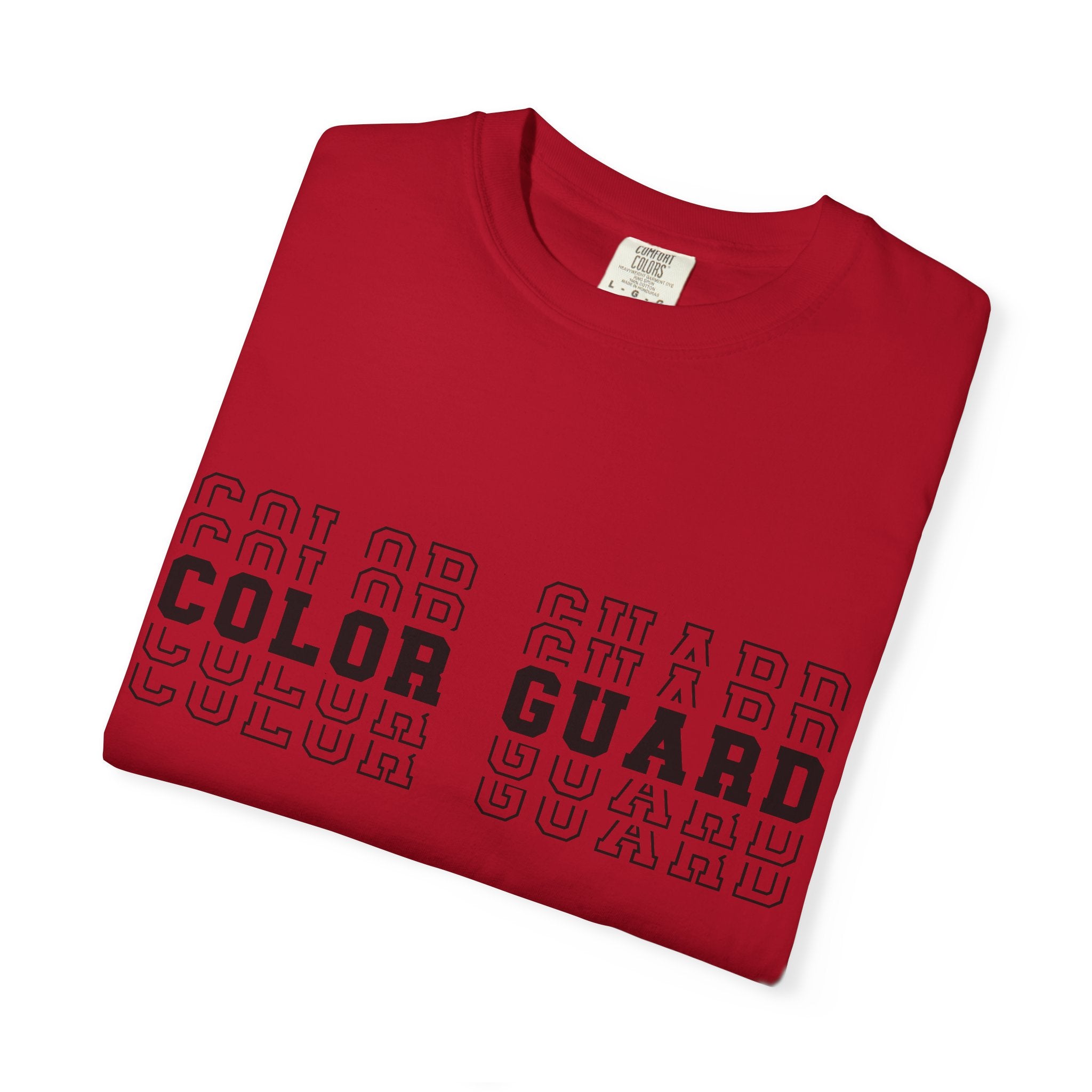 Color Guard Typography T-shirt | Modern Color Guard Graphic Tee