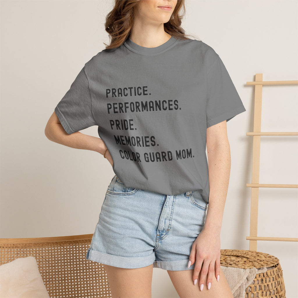 Color Guard Mom Definition T-shirt | Modern Color Guard Graphic Tee