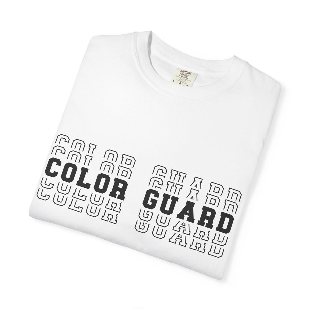 Color Guard Typography T-shirt | Modern Color Guard Graphic Tee
