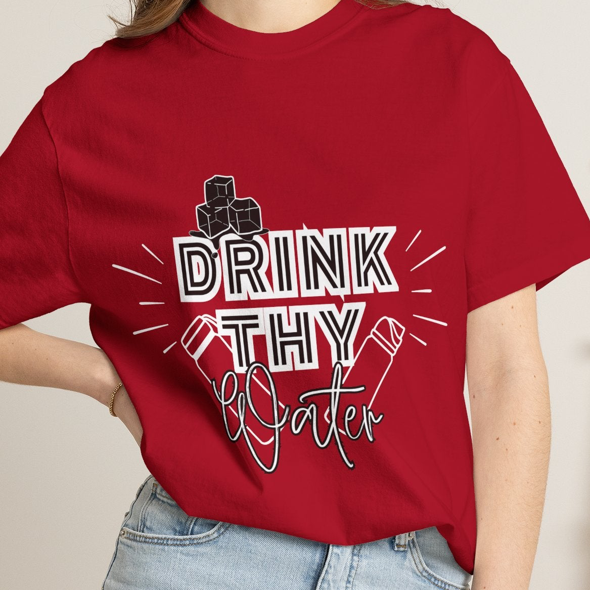 Drink Thy Water T-Shirt — Hydration Graphic Tee