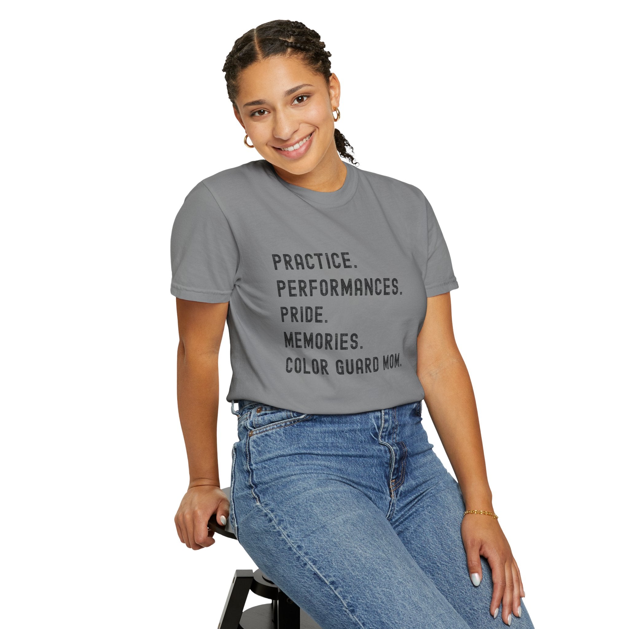 Color Guard Mom Definition T-shirt | Modern Color Guard Graphic Tee
