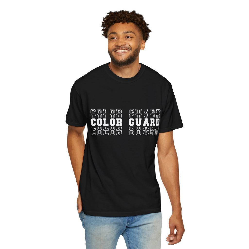 Color Guard Typography T-shirt | Modern Color Guard Graphic Tee